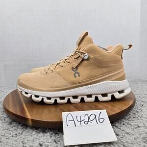 On Running Womens 8 Cloud Hi Dune Athletic Casual Performance Mid Sneaker Boot